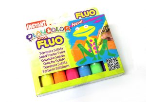 Tempera-Solida-PlayColor-One-Fluo-Confezione-da-6
