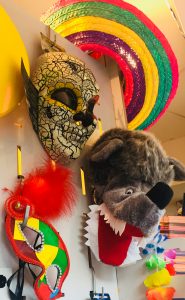Maschera carnevale teschio messicano