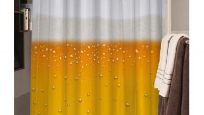 Beer shower curtain