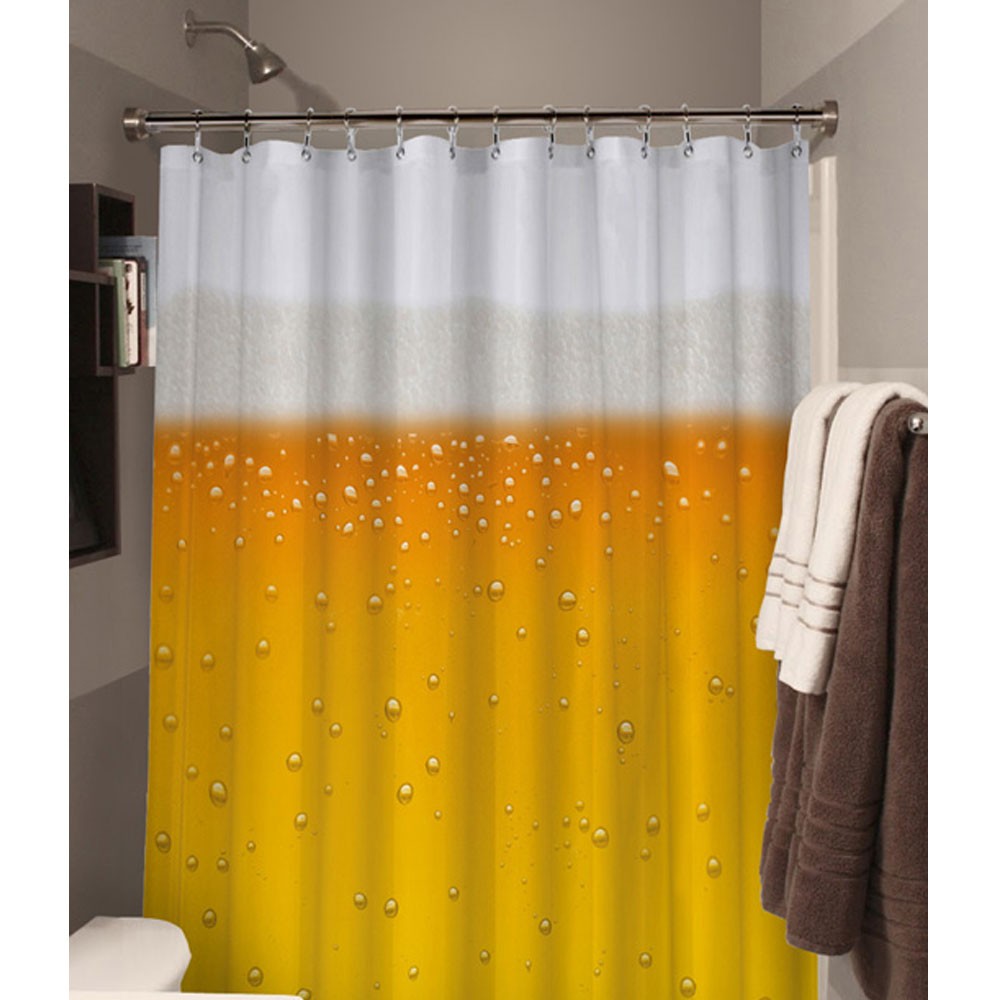 Beer shower curtain