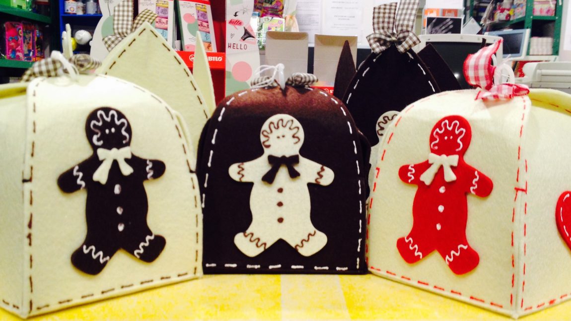 Porta biscotti in feltro