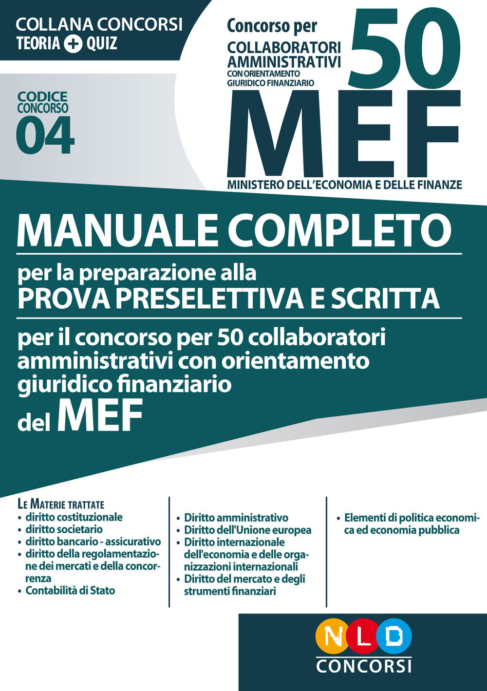 Concorso MEF Codice Concorso 04