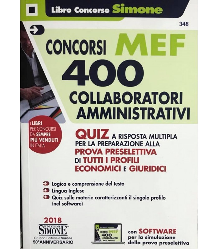 Concorsi MEF 400 collaboratori amministrativi
