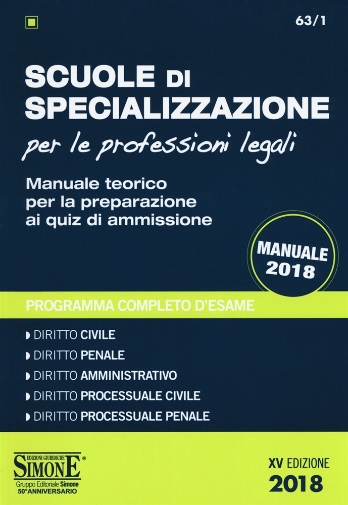 Scuole di Specializzazione per le Professioni Legali