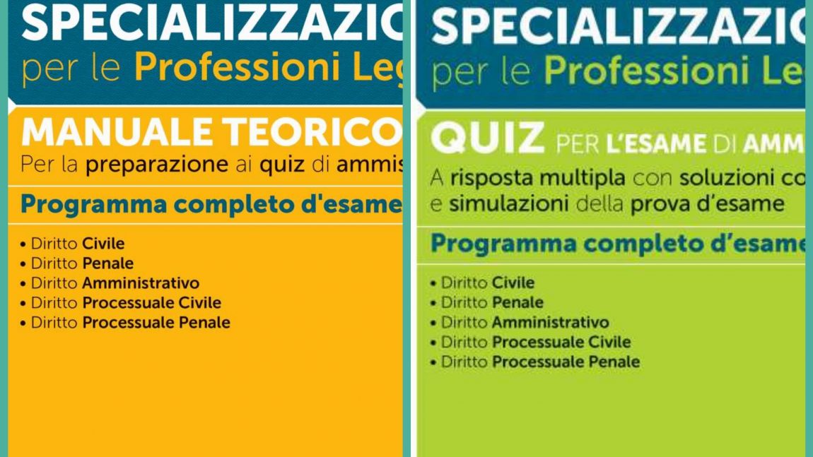 SCUOLE DI SPECIALIZZAZIONE PER LE PROFESSIONI LEGALI – Manuali Edizioni Simone